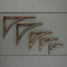 Ironbridge Aged Brass Shelf Brackets | 4.5/6/7/8/10" - Brass Shelf Brackets - Yester Home - Yester Home