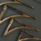 Ironbridge Aged Brushed Brass Shelf Brackets | 4.5/6/7/8/10" - Brass Shelf Brackets - Yester Home - Yester Home