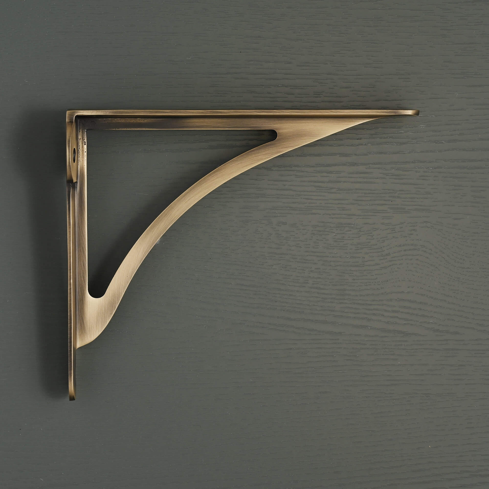 Ironbridge Aged Brushed Brass Shelf Brackets | 4.5/6/7/8/10" - Brass Shelf Brackets - Yester Home - Yester Home