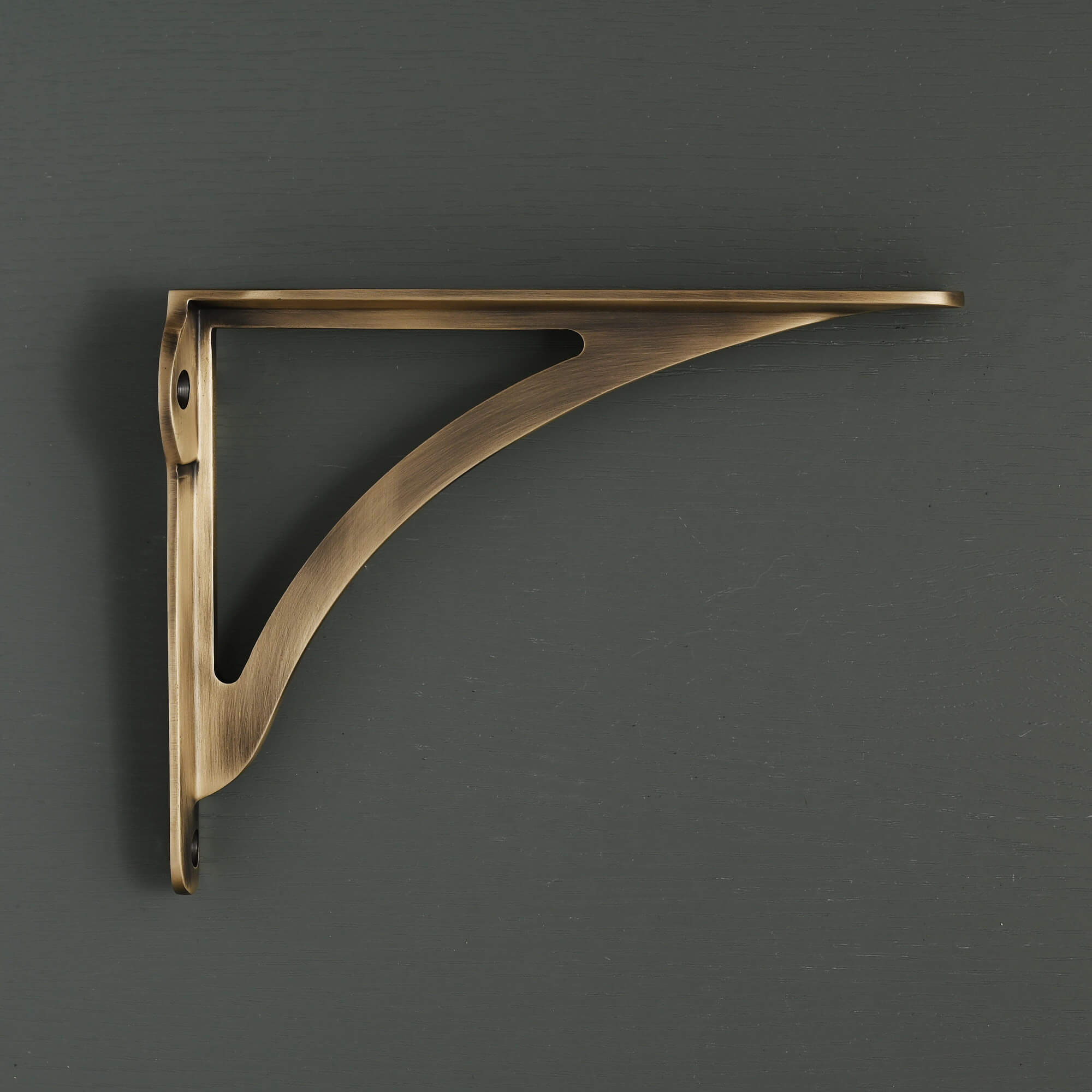 Ironbridge Aged Brushed Brass Shelf Brackets | 4.5/6/7/8/10" - Brass Shelf Brackets - Yester Home - Yester Home