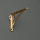 Ironbridge Brushed Satin Brass Shelf Brackets | 4.5/6/7/8/10" - Brass Shelf Brackets - Yester Home - Yester Home