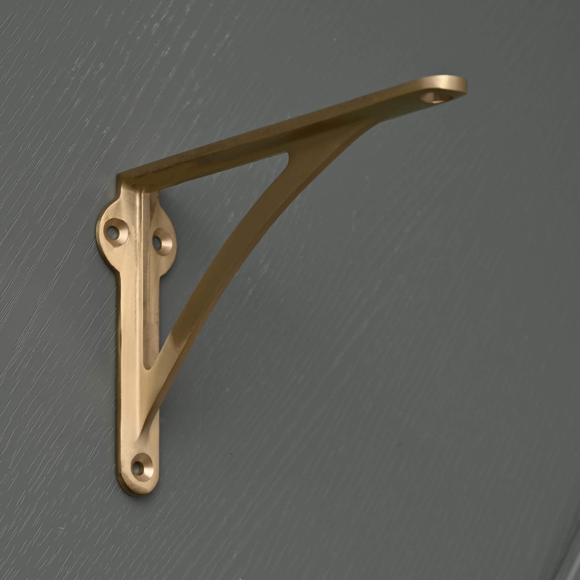 Ironbridge Brushed Satin Brass Shelf Brackets | 4.5/6/7/8/10" - Brass Shelf Brackets - Yester Home - Yester Home