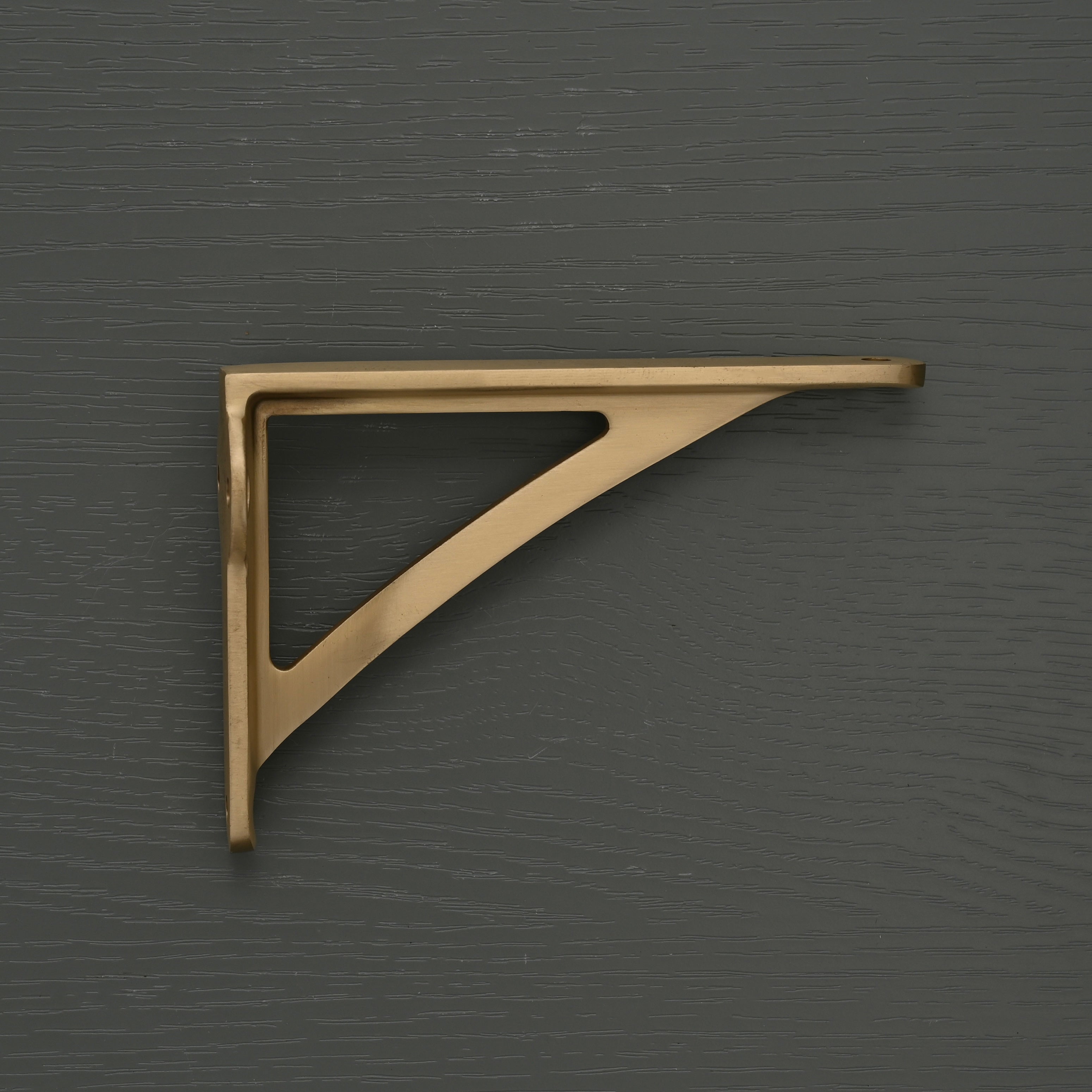 Ironbridge Brushed Satin Brass Shelf Brackets | 4.5/6/7/8/10" - Brass Shelf Brackets - Yester Home - Yester Home