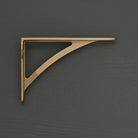 Ironbridge Brushed Satin Brass Shelf Brackets | 4.5/6/7/8/10" - Brass Shelf Brackets - Yester Home - Yester Home