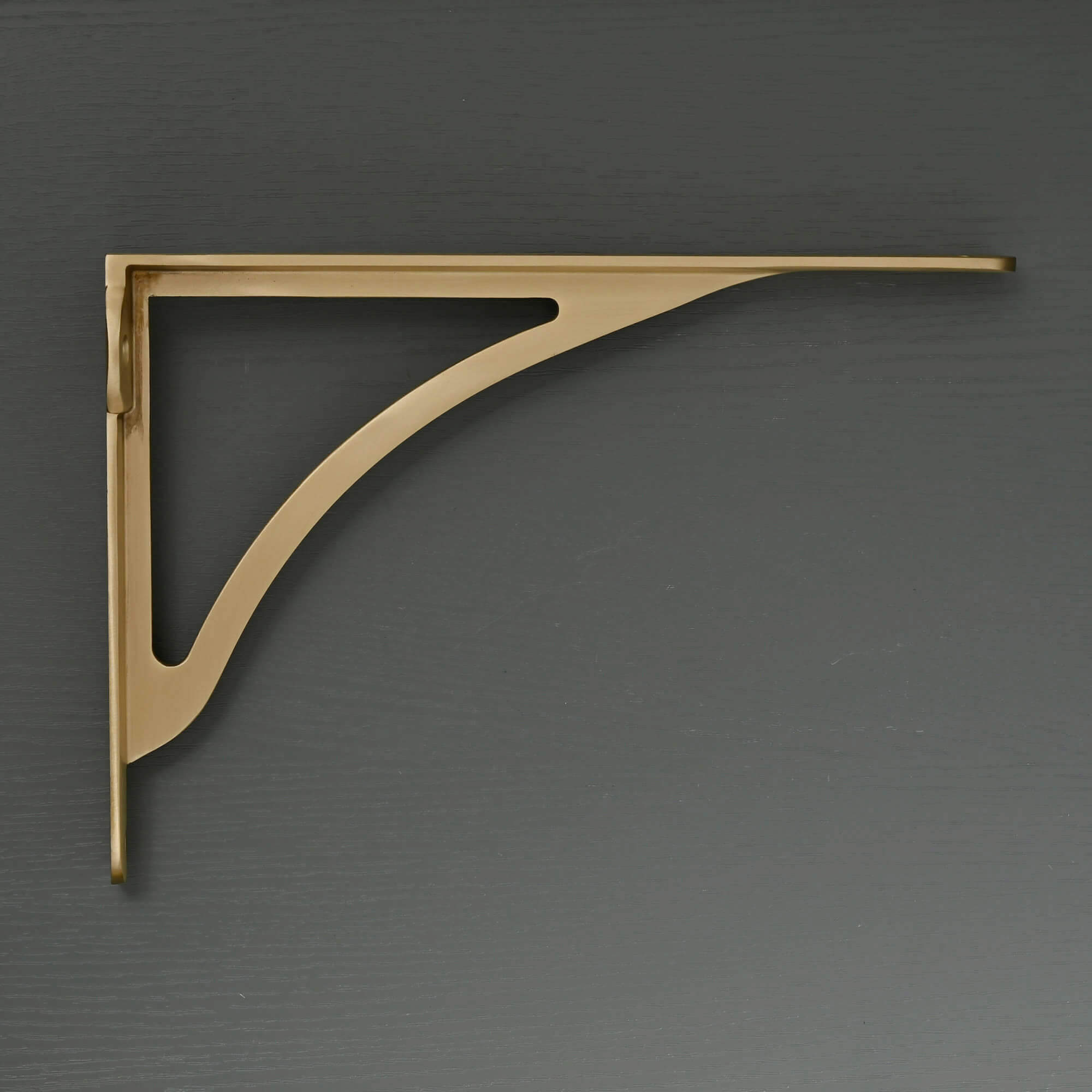 Ironbridge Brushed Satin Brass Shelf Brackets | 4.5/6/7/8/10" - Brass Shelf Brackets - Yester Home - Yester Home