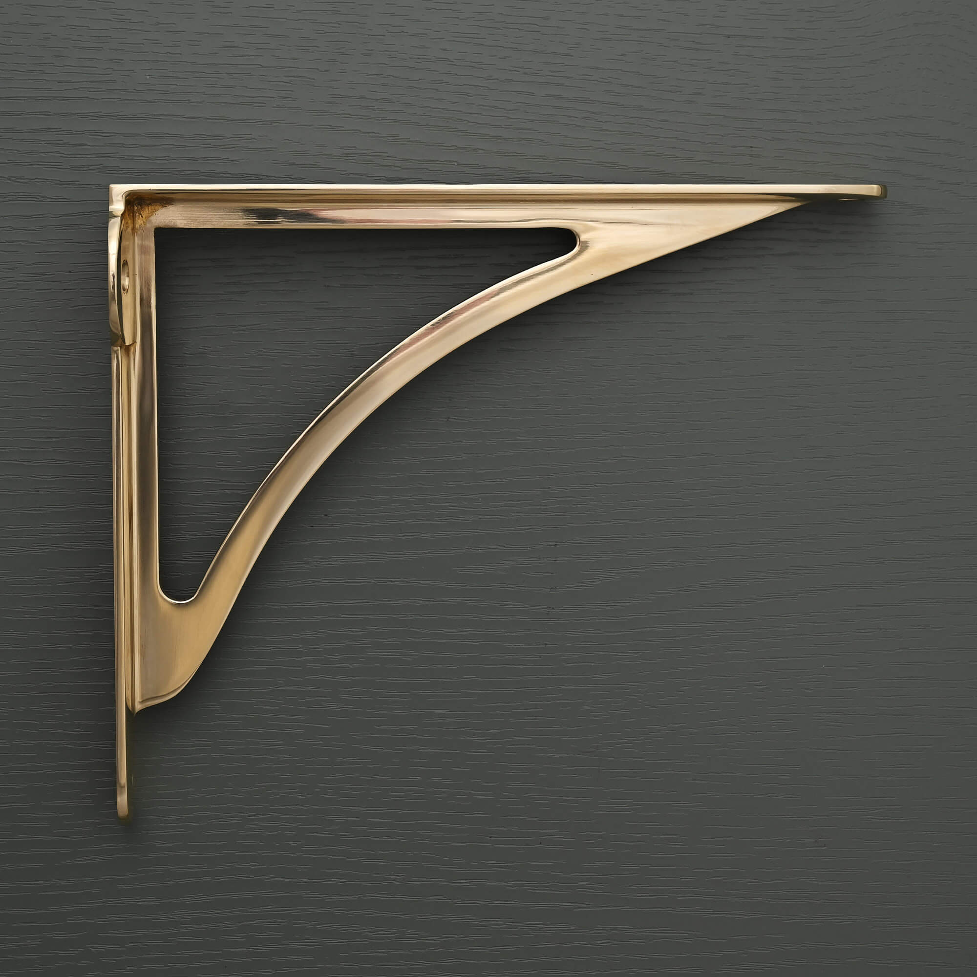 Ironbridge Polished Brass Shelf Brackets | 4.5/6/7/8/10" - Brass Shelf Brackets - Yester Home - Yester Home