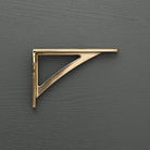 Ironbridge Polished Brass Shelf Brackets | 4.5/6/7/8/10" - Brass Shelf Brackets - Yester Home - Yester Home