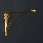 Ironbridge Polished Brass Shelf Brackets | 4.5/6/7/8/10"-Brass Shelf Brackets-Yester Home
