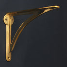 Ironbridge Polished Brass Shelf Brackets | 4.5/6/7/8/10"-Brass Shelf Brackets-Yester Home