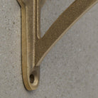 Ironbridge Shot Blast Brass Shelf Brackets | 4.5/6/7/8/10"-Brass Shelf Brackets-Yester Home