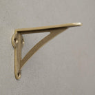 Ironbridge Shot Blast Brass Shelf Brackets | 4.5/6/7/8/10"-Brass Shelf Brackets-Yester Home