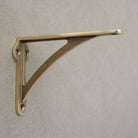 Ironbridge Shot Blast Brass Shelf Brackets | 4.5/6/7/8/10"-Brass Shelf Brackets-Yester Home