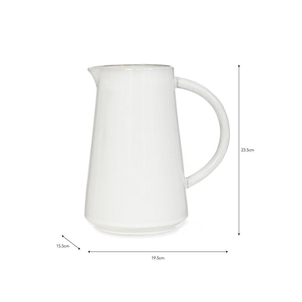 Ithaca Jug | White - Drinks & Barware - Garden Trading - Yester Home