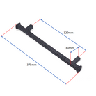 Jade Pull Handle Large Matt Black-Cabinet Handles-Yester Home