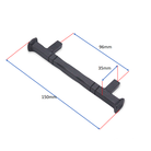 Jade Pull Handle Small Matt Black-Cabinet Handles-Yester Home