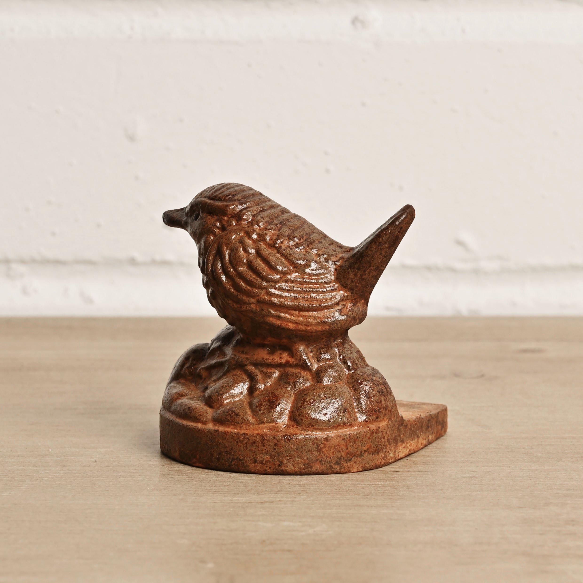 Jenny Wren Cast Iron Door Wedge-Door Stops-Yester Home