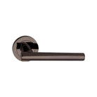 Jura Lever Door Handle Black Nickel-Levers on Rose-Yester Home