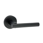 Jura Lever Door Handle Matt Black-Levers on Rose-Yester Home