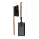 Jutland Fireside Firepit Dustpan and Brush-Fireplace & Wood Stove Accessories-Yester Home