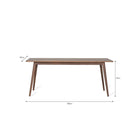 Kersoe Dining Table - Walnut-Dining Tables & Sets-Yester Home