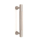 Knurled Bar Handles Large Satin Silver-Cabinet Handles-Yester Home