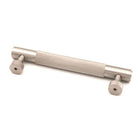 Knurled Bar Handles Small Satin Silver-Cabinet Handles-Yester Home