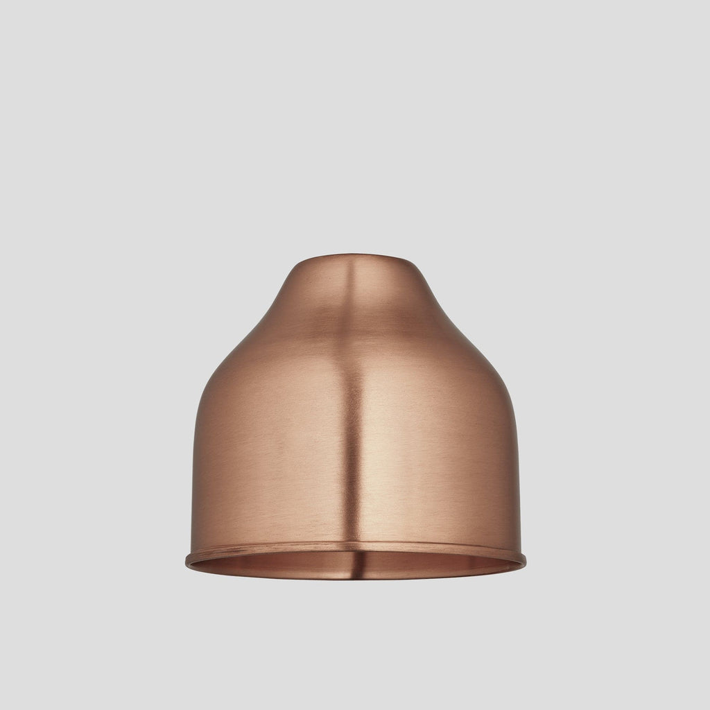 Knurled Cone Pendant Light - 7 Inch - Copper
