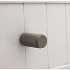 Knurled Cylinder Cupboard Pull Gunmetal Grey-Cupboard Pulls-Yester Home