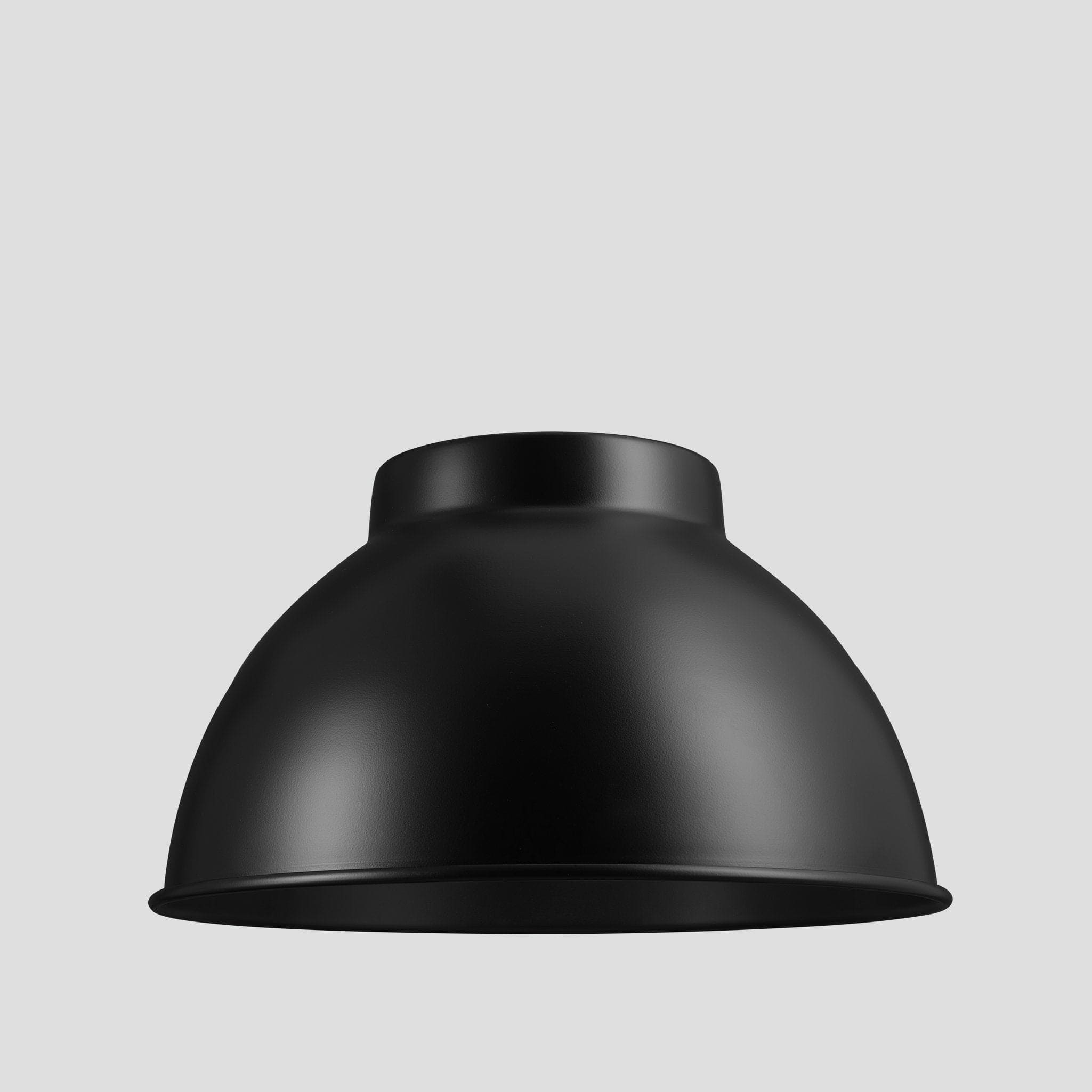 Knurled Dome Pendant - 13 Inch - Black-Ceiling Lights-Yester Home