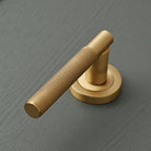 Knurled Solid Brass Lever Door Handle - Lever Door Handles - Yester Home - Yester Home