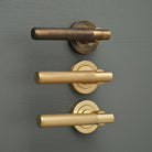 Knurled Solid Brass Lever Door Handle - Lever Door Handles - Yester Home - Yester Home