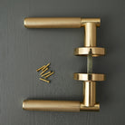 Knurled Solid Brass Lever Door Handle - Lever Door Handles - Yester Home - Yester Home