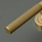 Knurled Solid Brass Lever Door Handle - Lever Door Handles - Yester Home - Yester Home
