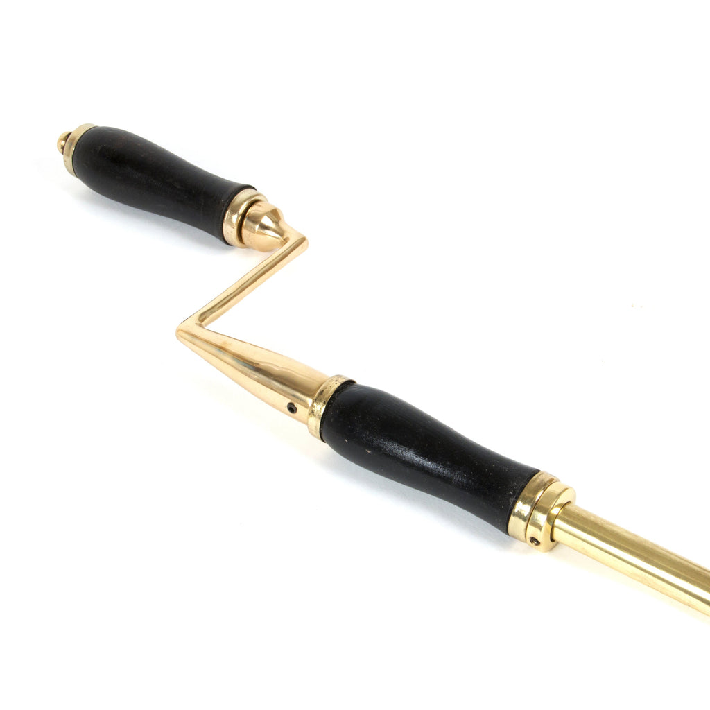 Lacquered Brass 1-2m Telescopic Window Winder | From The Anvil