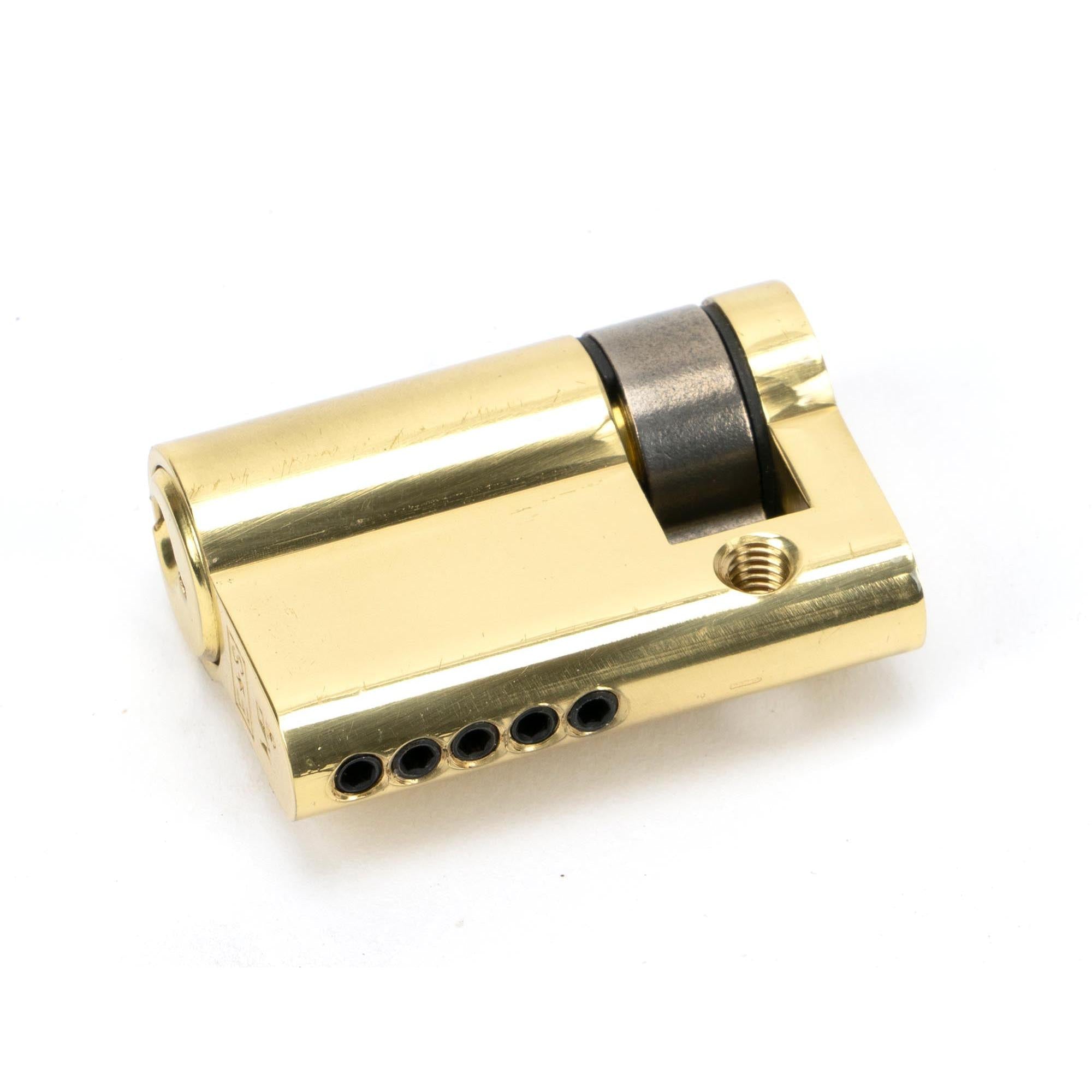 Lacquered Brass 35/10 5pin Single Cylinder | From The Anvil - Euro Cylinders - From The Anvil - Yester Home