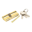 Lacquered Brass 35/45 5pin Euro Cylinder KA | From The Anvil - Euro Cylinders - From The Anvil - Yester Home