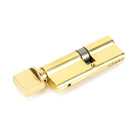Lacquered Brass 35/45T 5pin Euro Cylinder/Thumbturn | From The Anvil - Euro Cylinders - From The Anvil - Yester Home