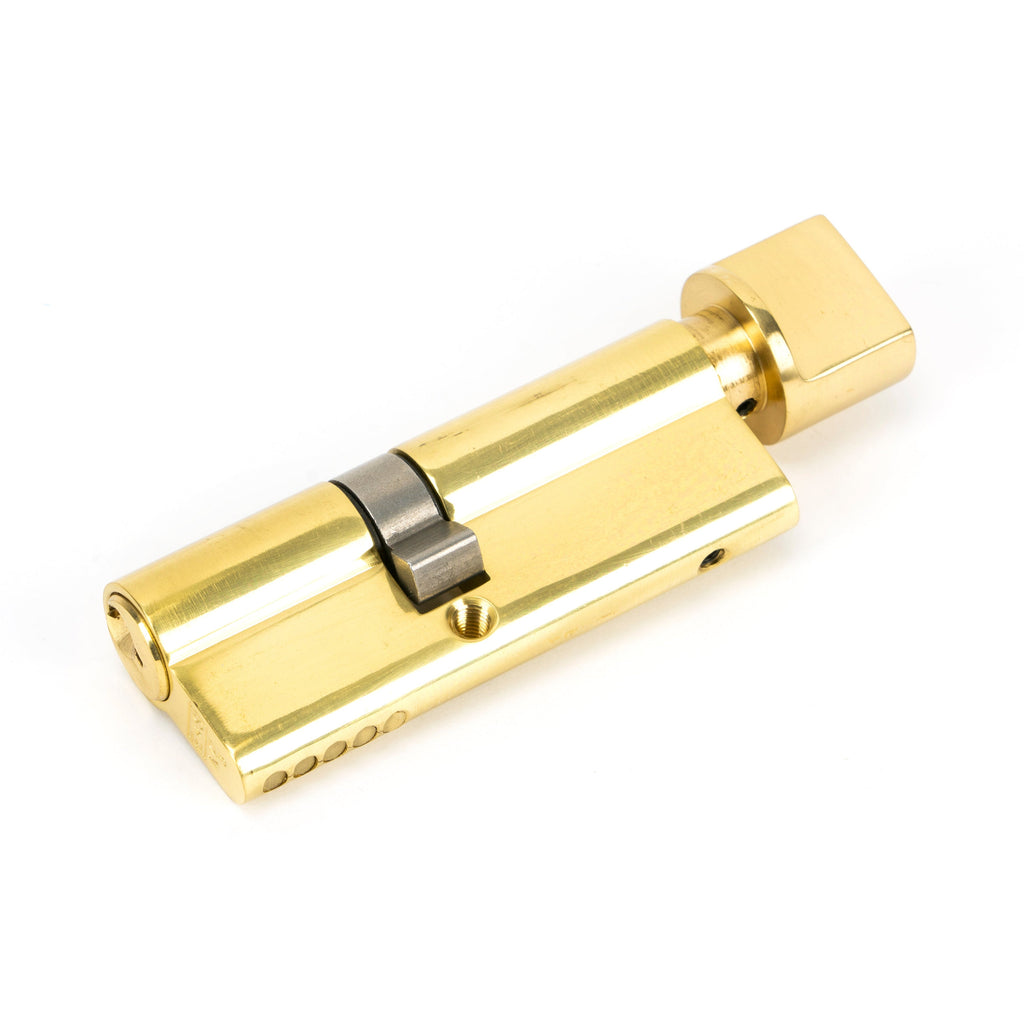 Lacquered Brass 35/45T 5pin Euro Cylinder/Thumbturn | From The Anvil