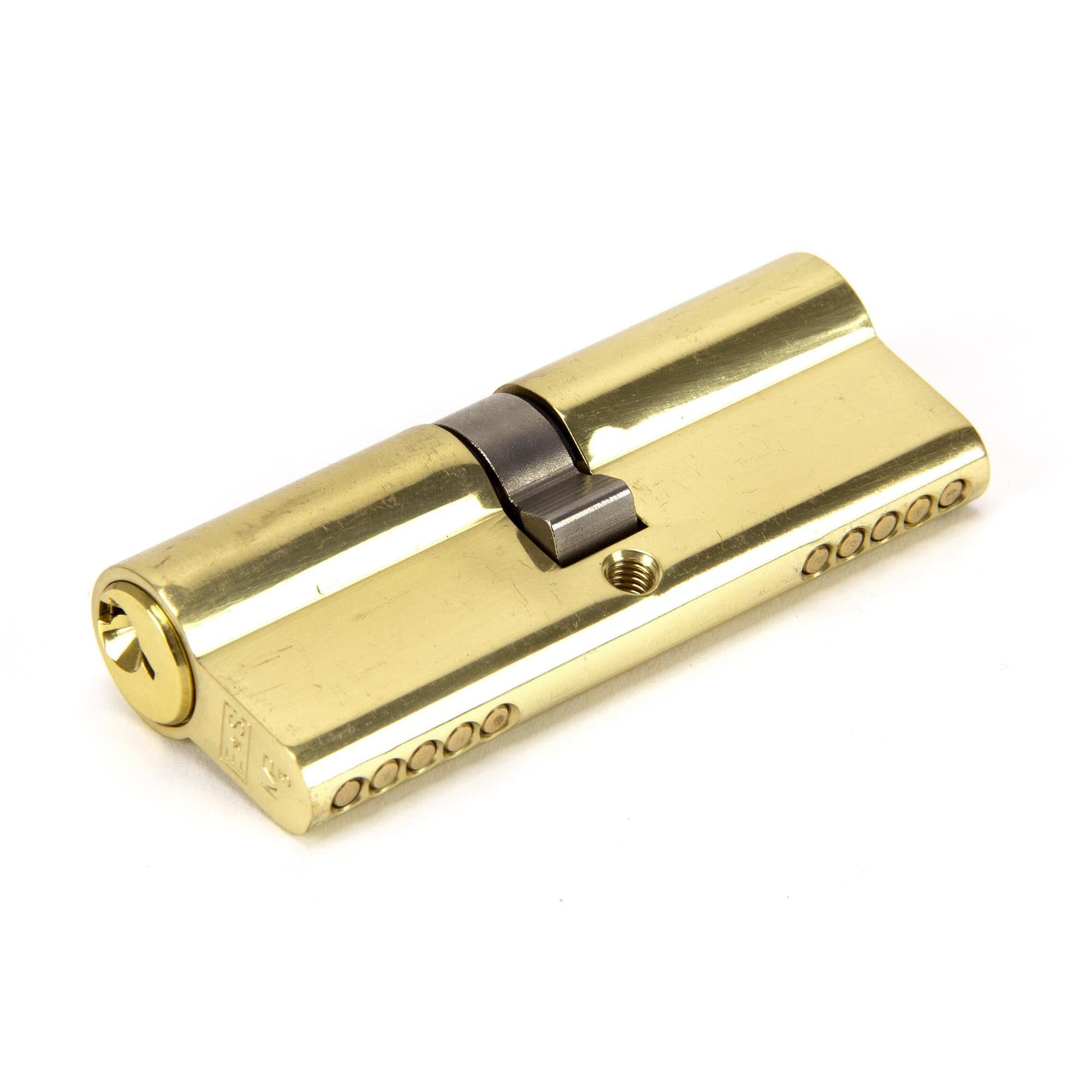 Lacquered Brass 40/40 5pin Euro Cylinder KA | From The Anvil - Euro Cylinders - From The Anvil - Yester Home