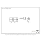 Lacquered Brass 40/40 Euro Cylinder | From The Anvil-Euro Cylinders-Yester Home