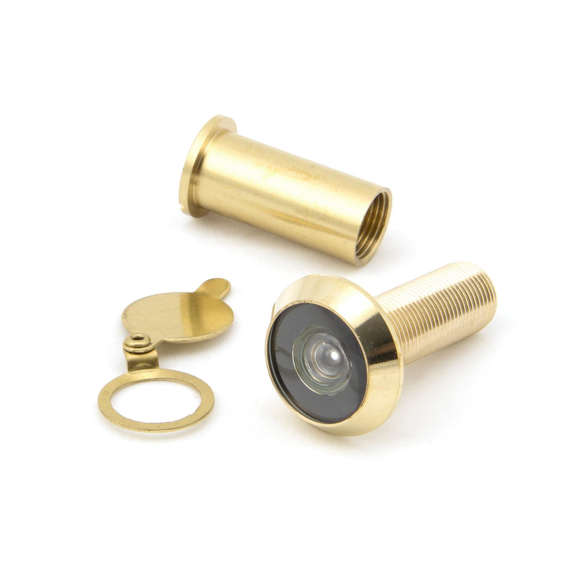 Lacquered Brass Door Viewer 180° (34-56mm Door) | From The Anvil - Security - From The Anvil - Yester Home