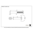 Lacquered Brass Door Viewer 180° (55-75mm Door) | From The Anvil-Security-Yester Home