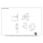 Lacquered Brass Fanlight Catch + Two Keeps | From The Anvil - Fanlight Catches - From The Anvil - Yester Home