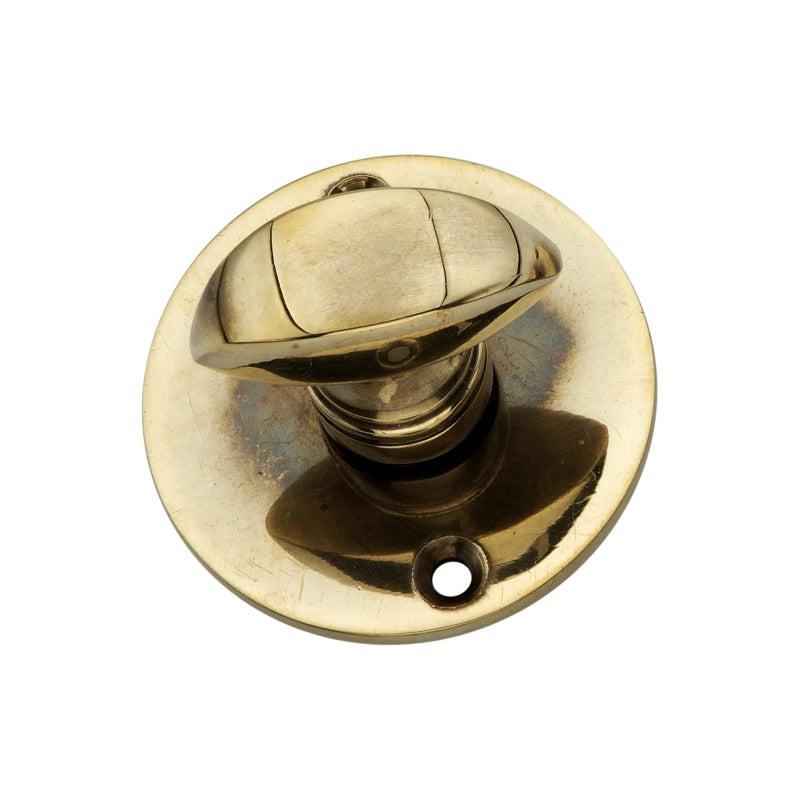 Lady Turn & Release Aged Brass - Thumbturns - Spira Brass - Yester Home