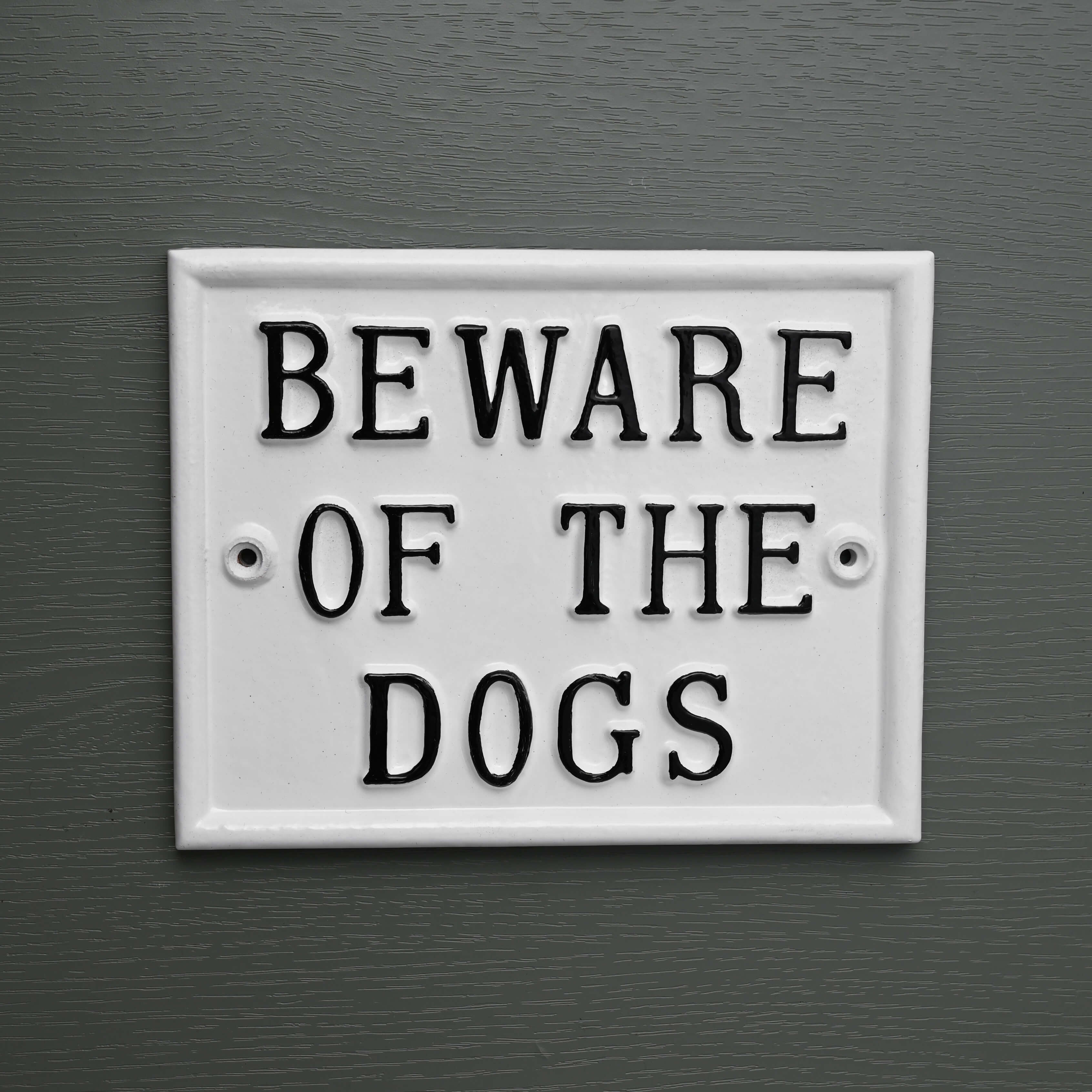 Large Beware Of The Dogs Sign - Dog Warning Signs - Yester Home - Yester Home