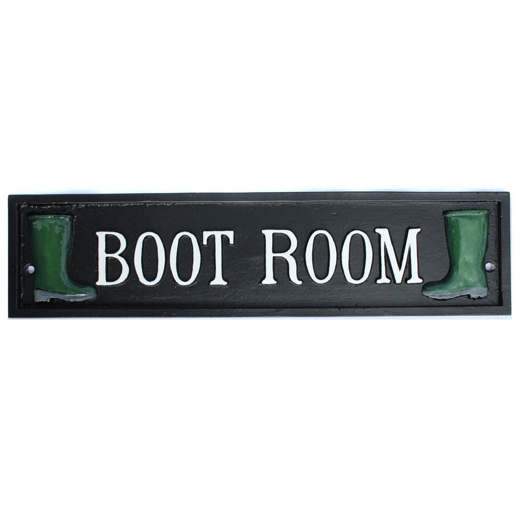 Large Boot Room with Wellingtons Sign