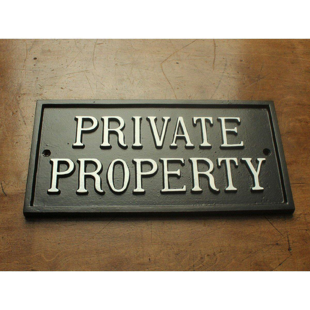 Large Private Property Sign