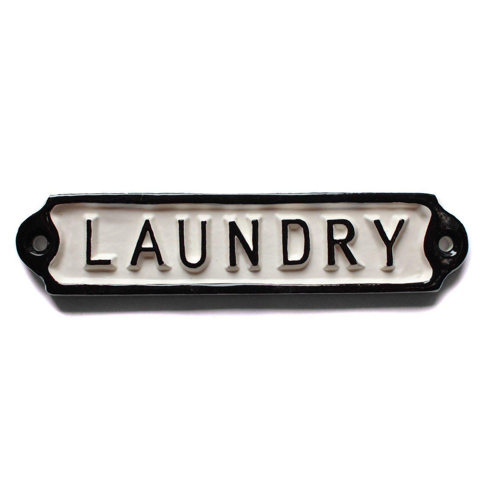 Vintage Laundry Sign-Room Signs-Yester Home