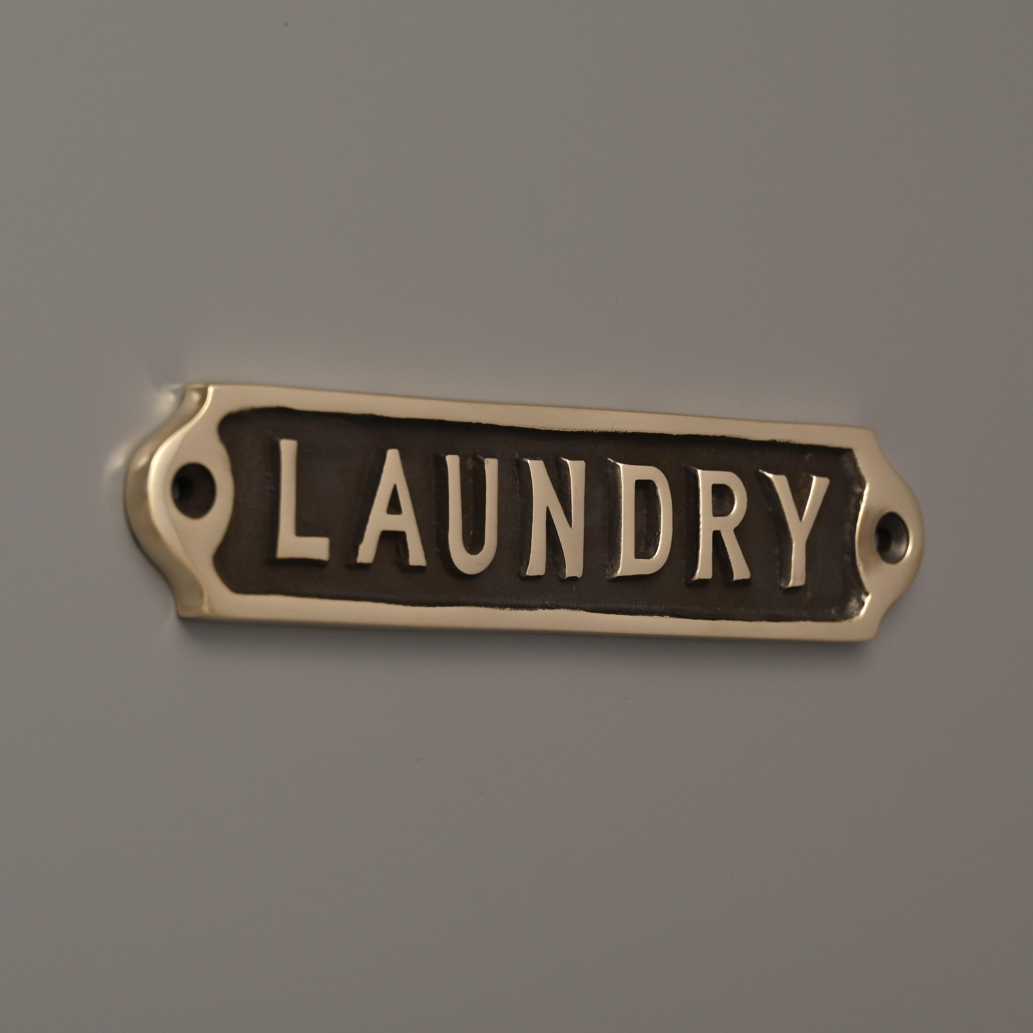 Vintage Laundry Sign-Room Signs-Yester Home