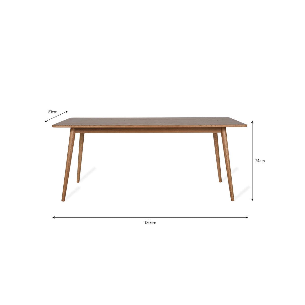Longcot Dining Table - Oak-Dining Tables & Sets-Yester Home